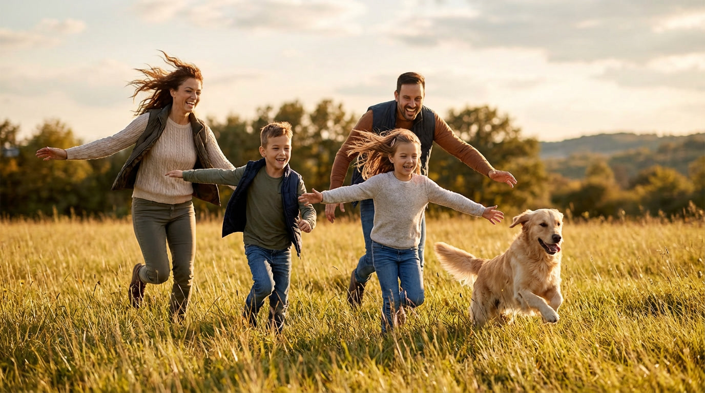 Contect Us Background Craig Active family enjoying pain-free movement outdoors after chiropractic care
